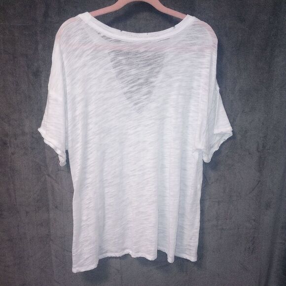 Free People We The Free Jordan Oversized Distressed Burnout T-shirt Size Small - Picture 6 of 8